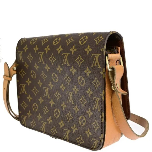 LOUIS VUITTON Cartouchiere GM Shoulder Bag Monogram Leather Brown France M51252 - Picture 14 of 16